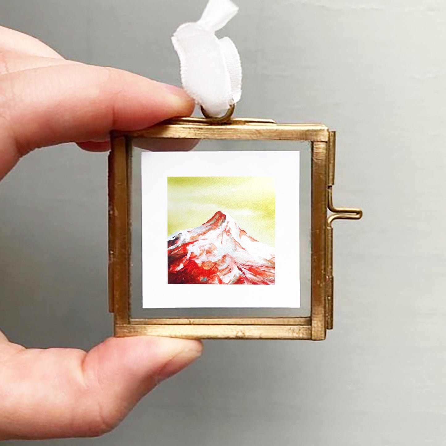 Mini 1" Mount Hood, Oregon Watercolor Print