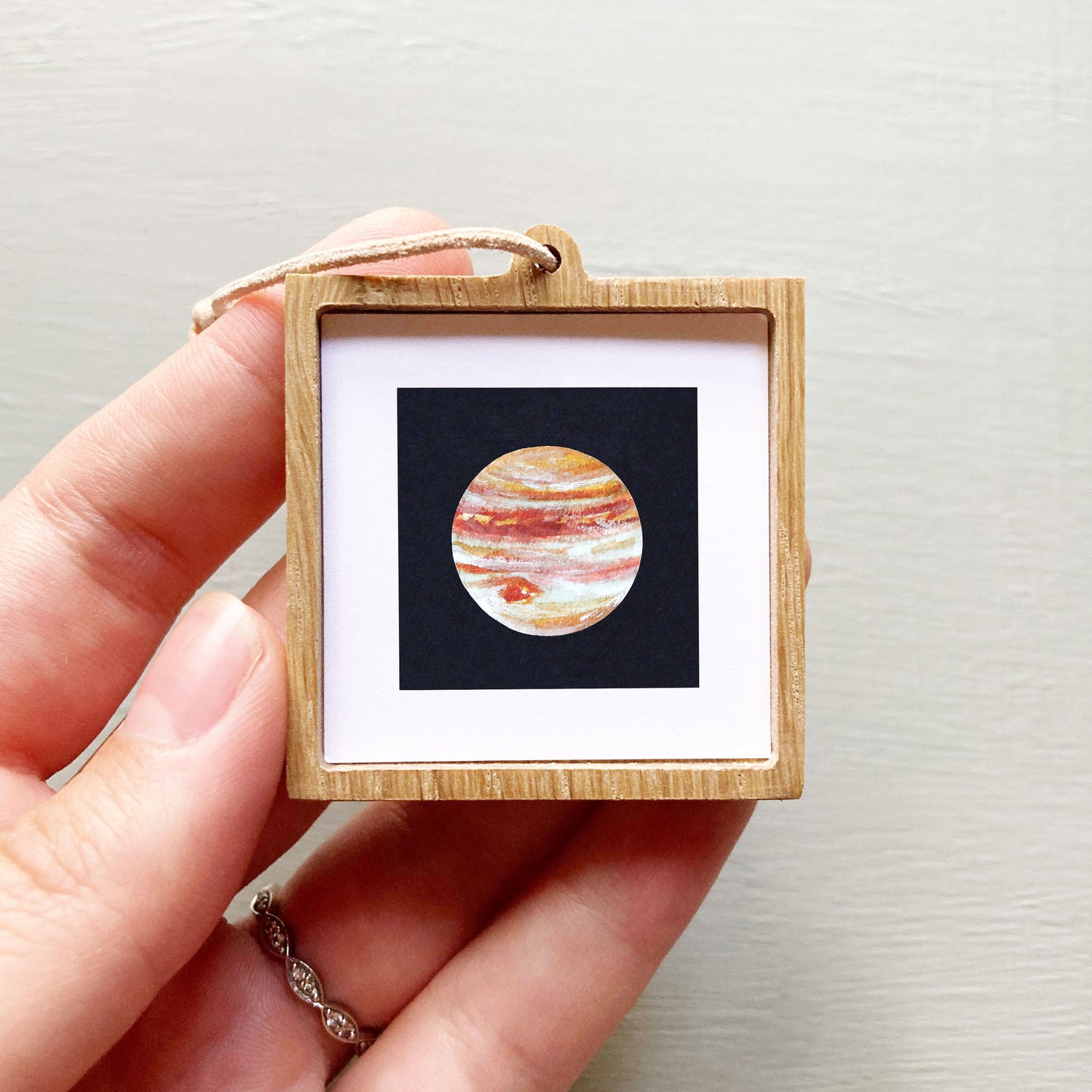 Mini 1" Planet Jupiter Watercolor Print