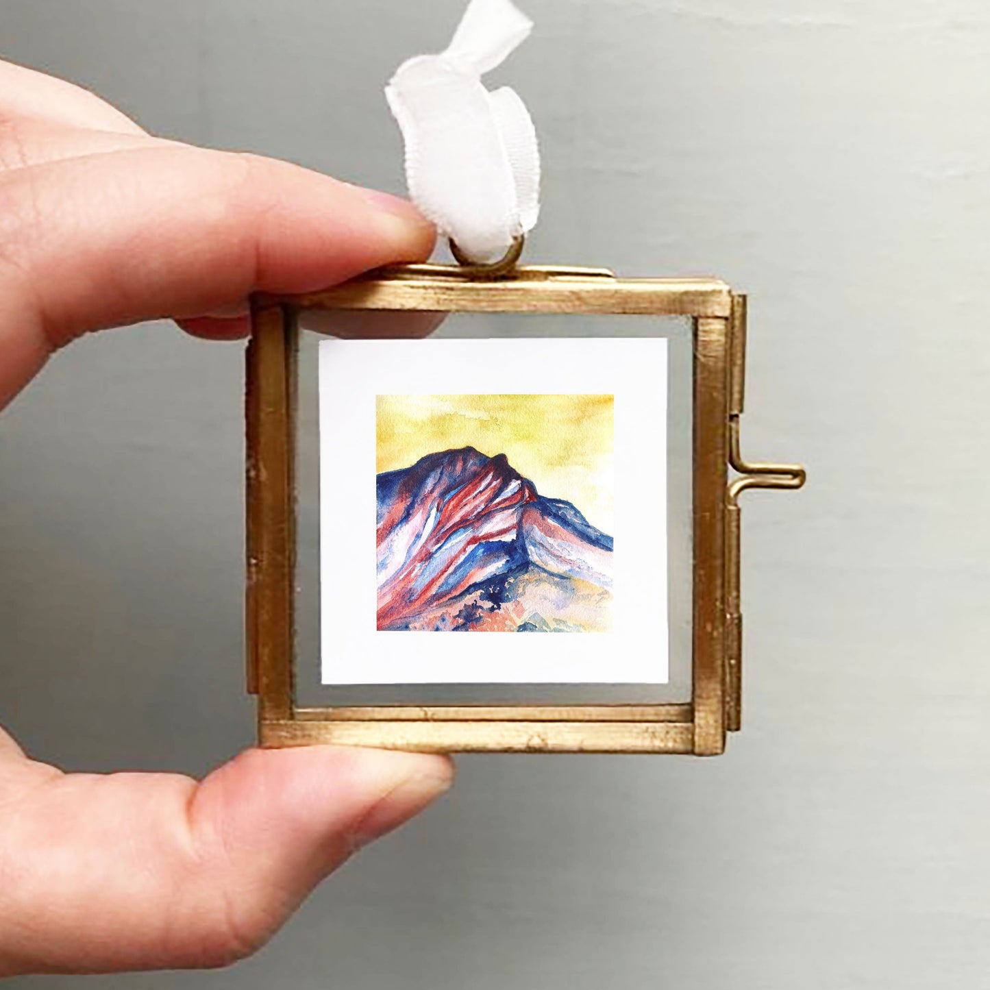 Mini 1" Mount Katahdin, Maine Watercolor Print