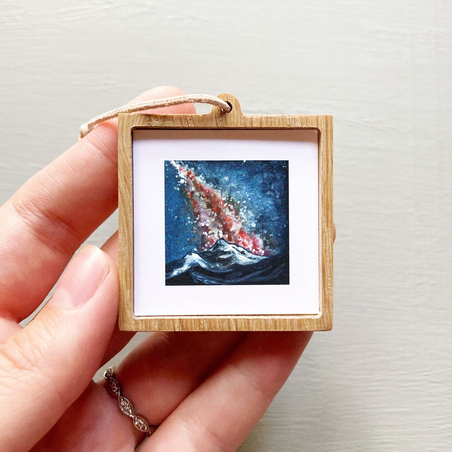 Mini 1" Galaxy Mountain #2 Watercolor Print