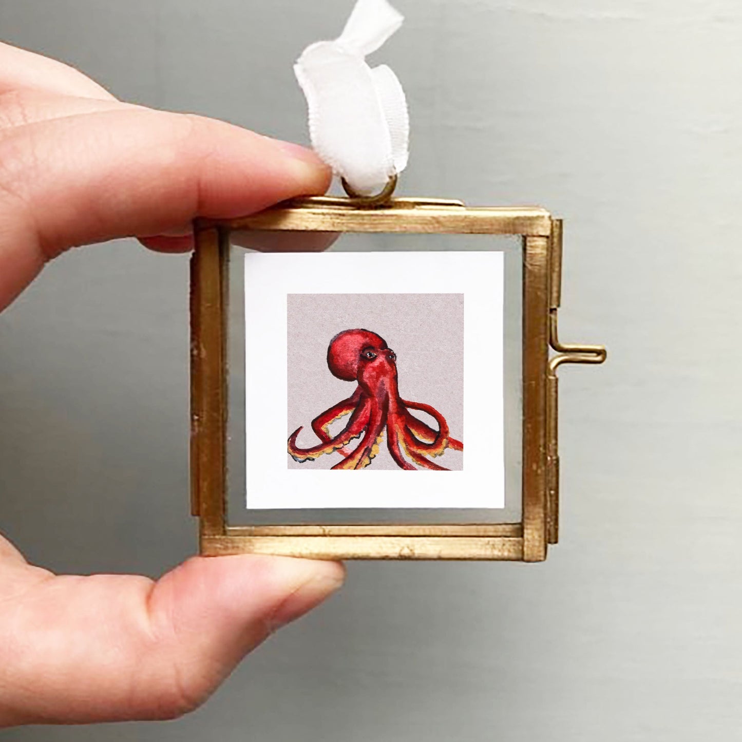 Mini 1" Octopus Watercolor Print