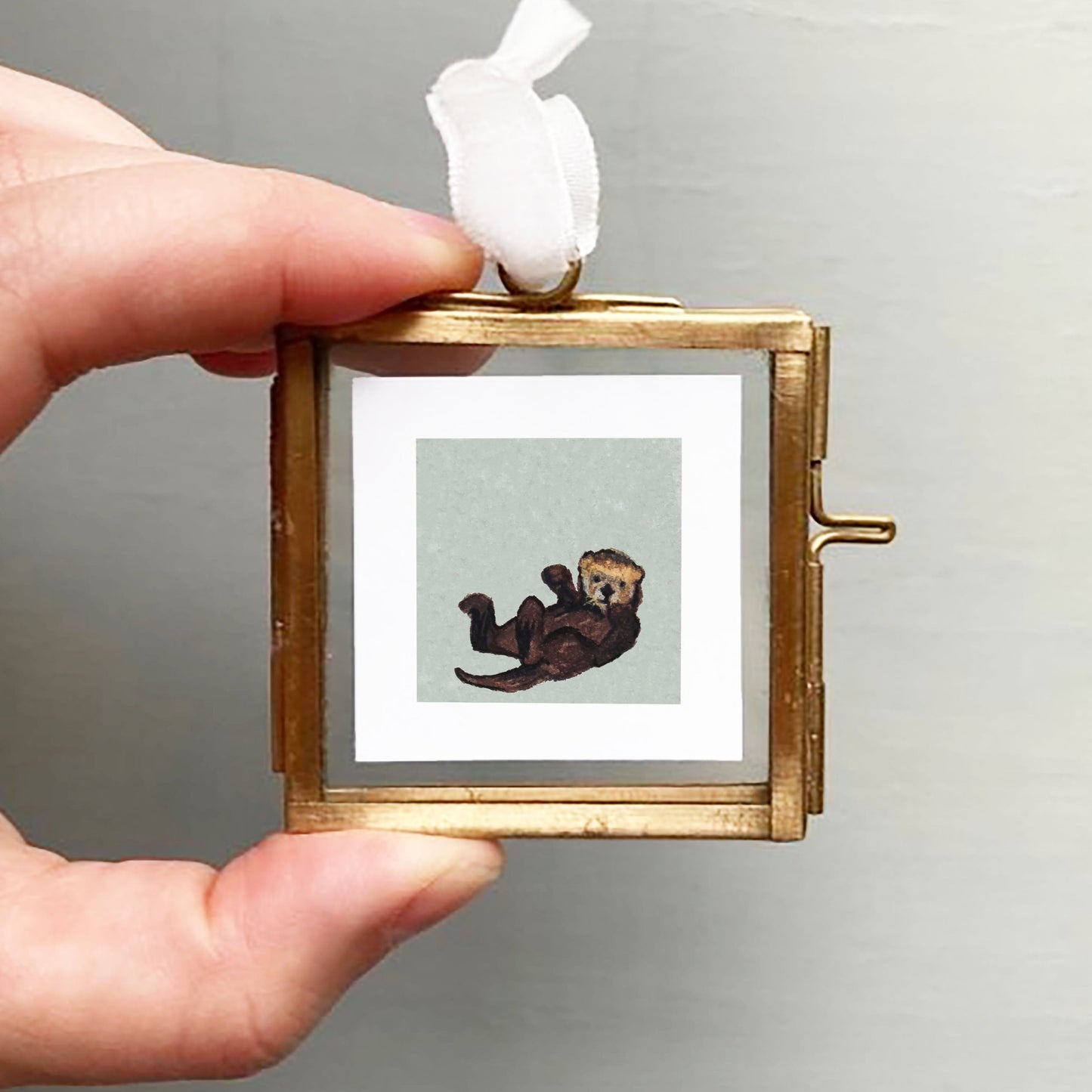 Mini 1" Otter Watercolor Print