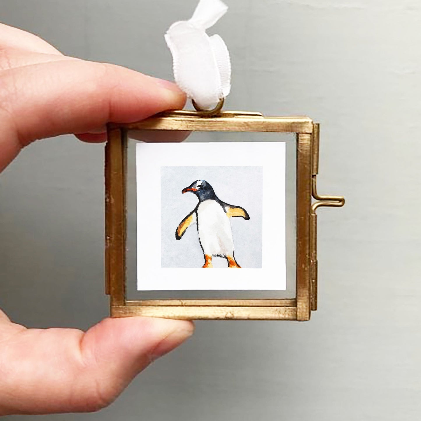 Mini 1" Penguin Watercolor Print