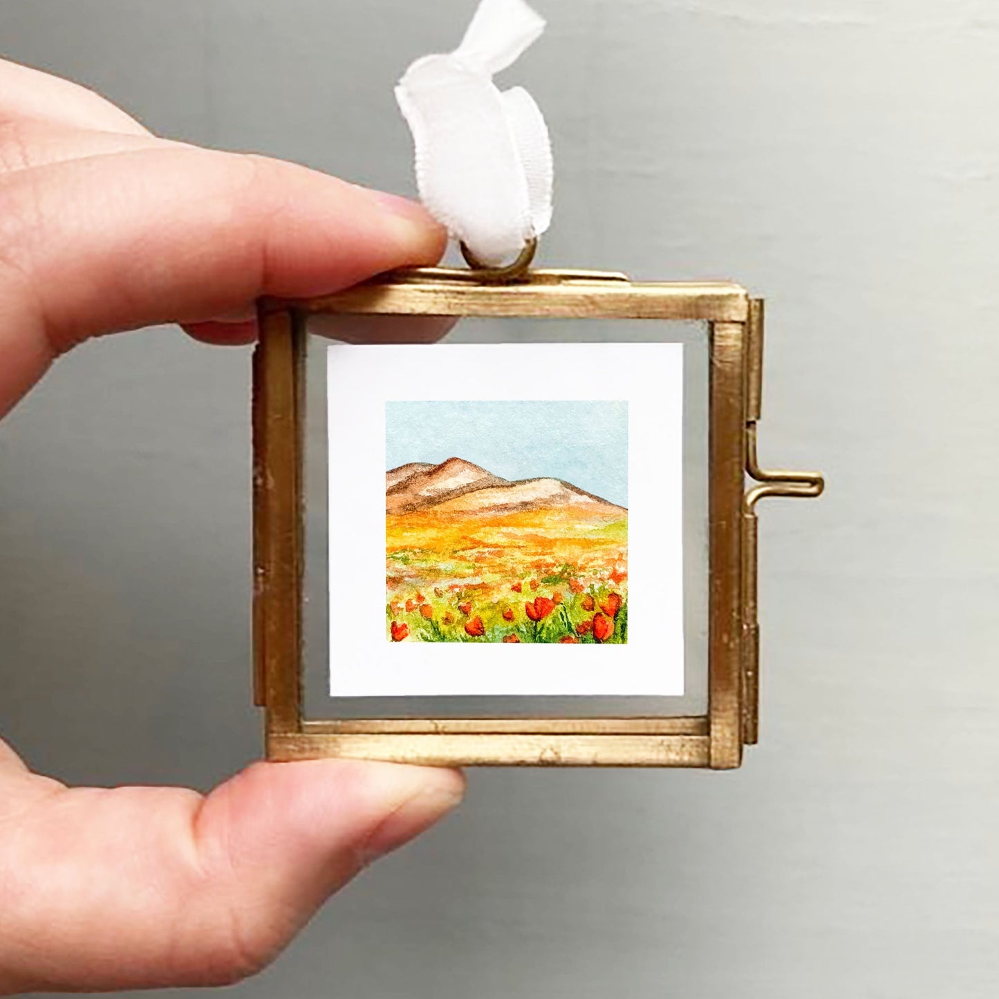 Mini 1" Poppy Meadow Watercolor Print