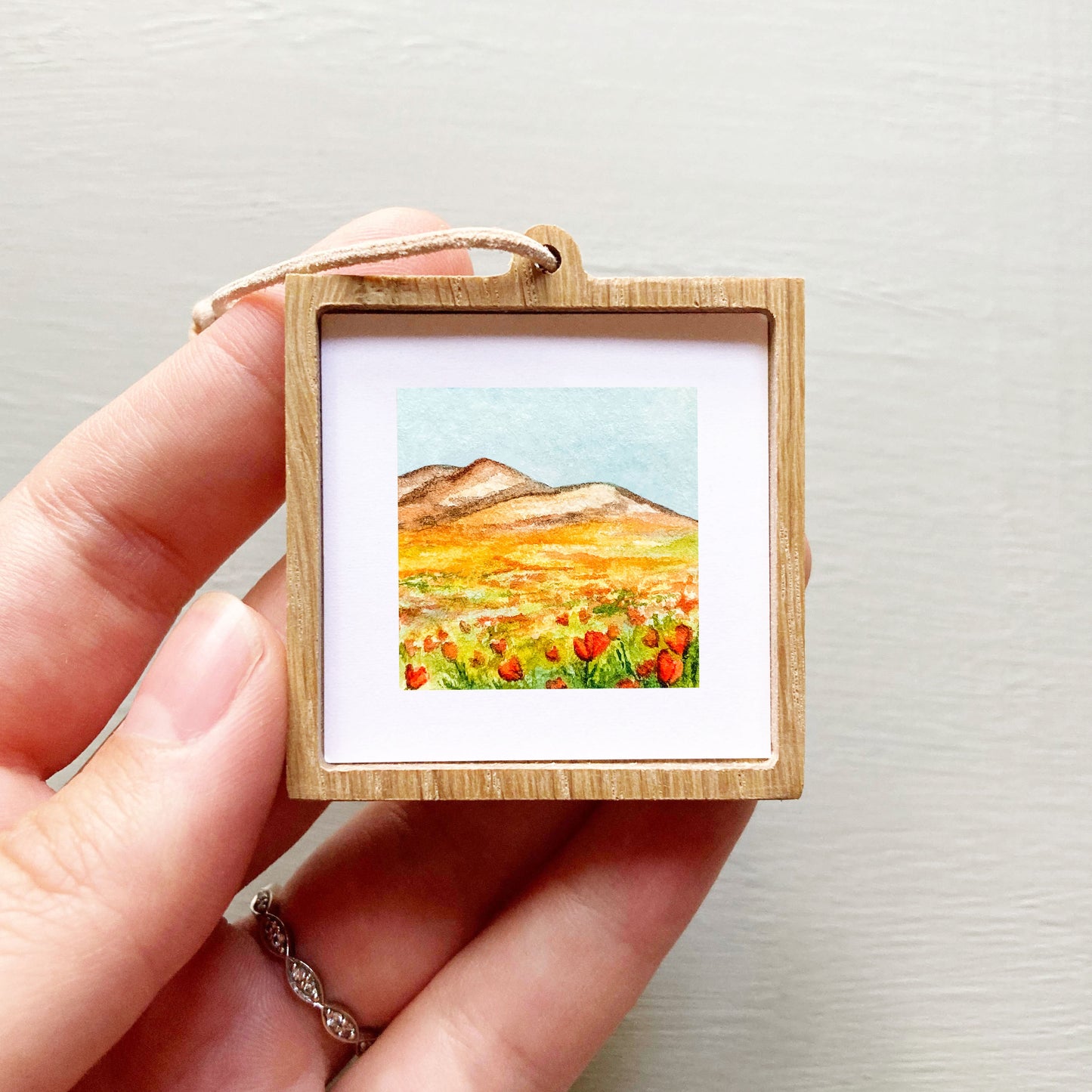 Mini 1" Poppy Meadow Watercolor Print