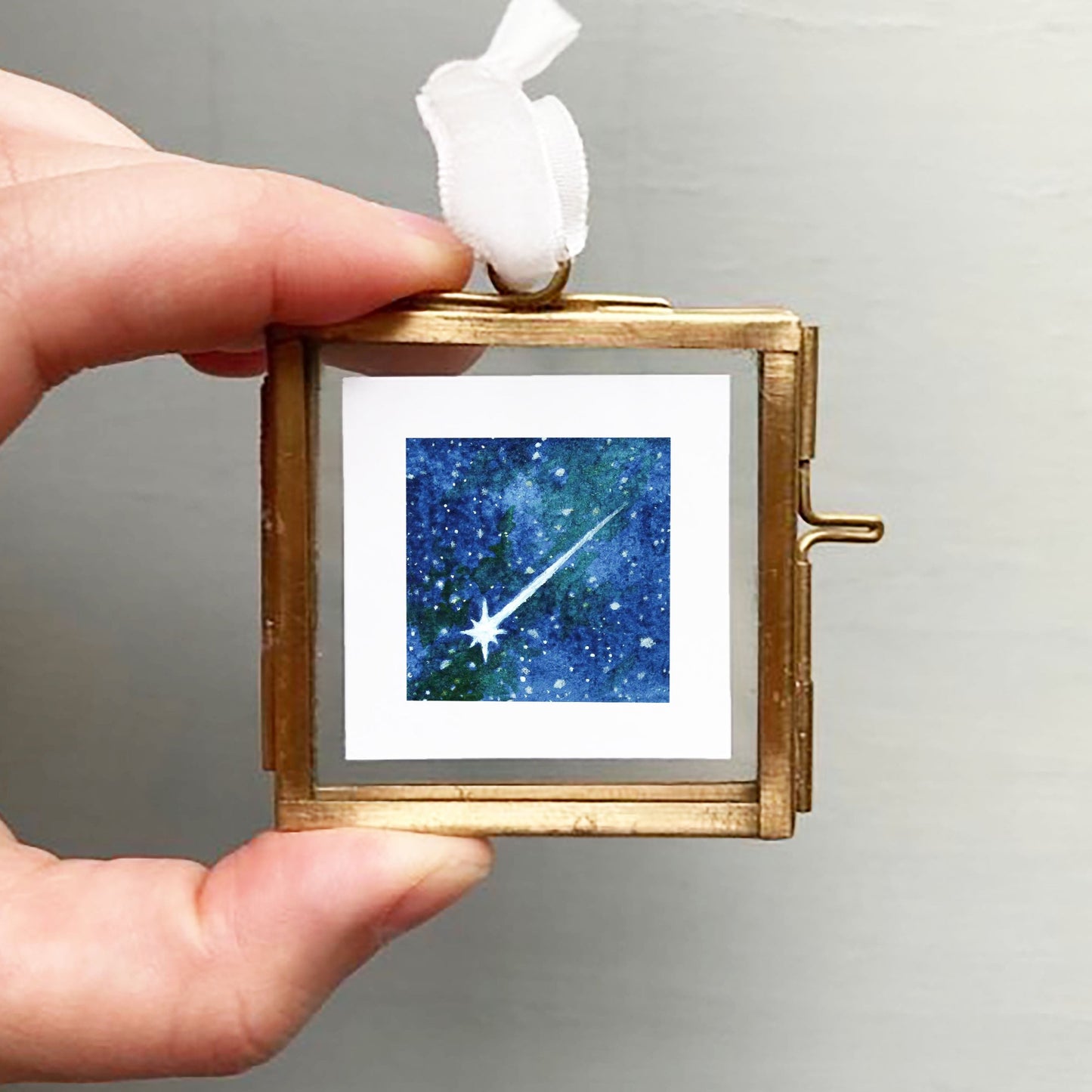 Mini 1" Shooting Star Watercolor Print