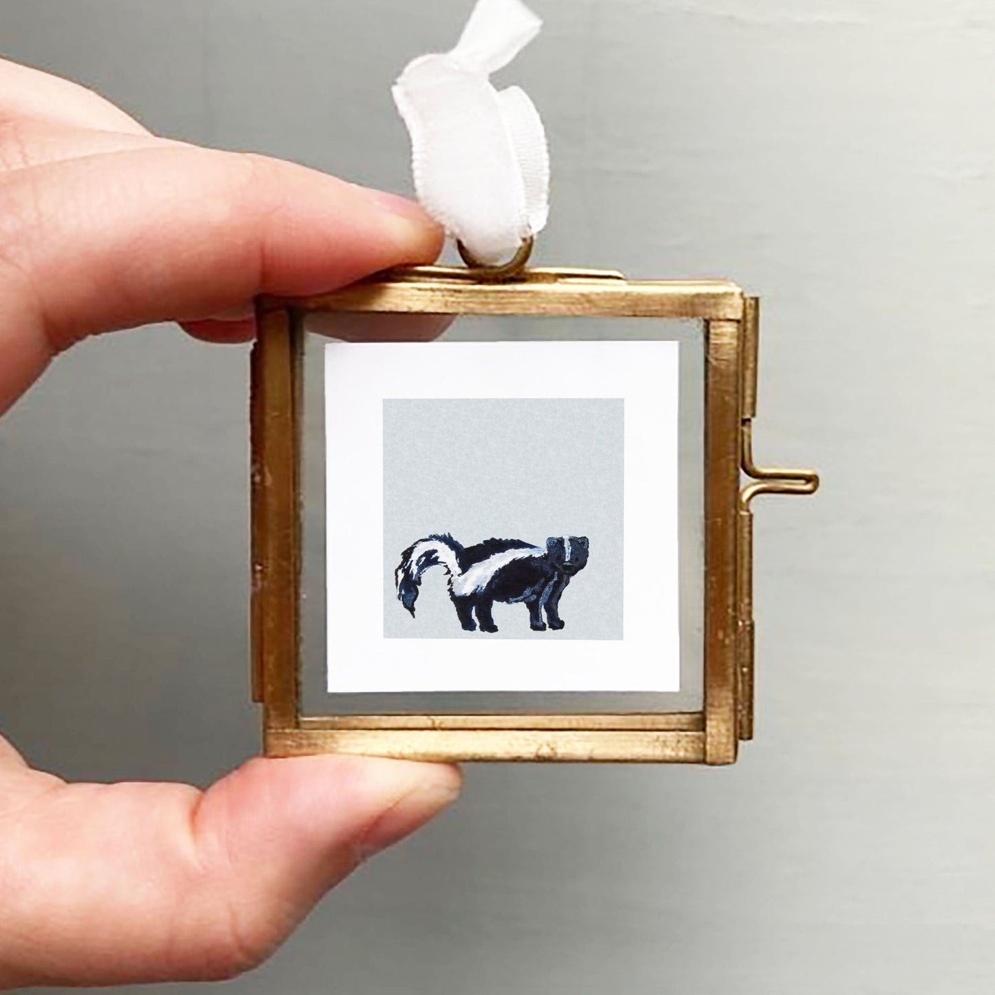 Mini 1" Skunk Watercolor Print