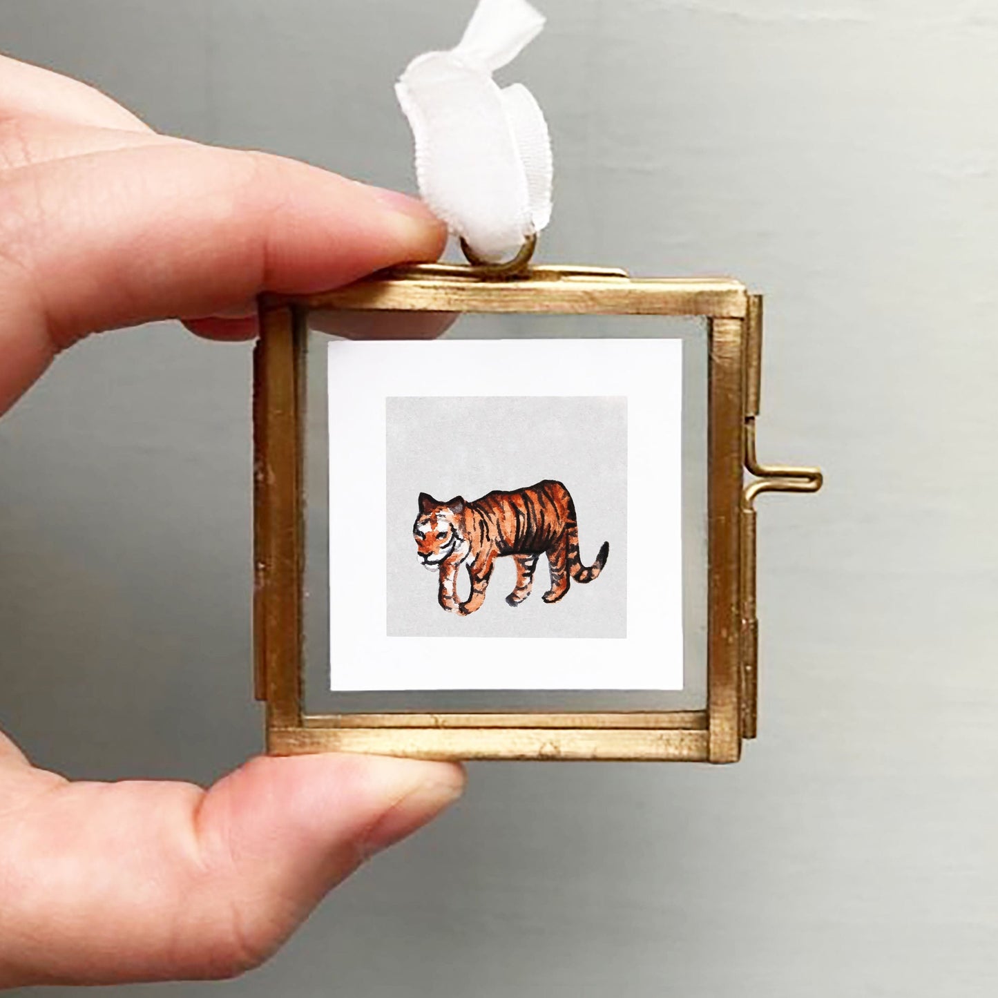 Mini 1" Tiger Watercolor Print
