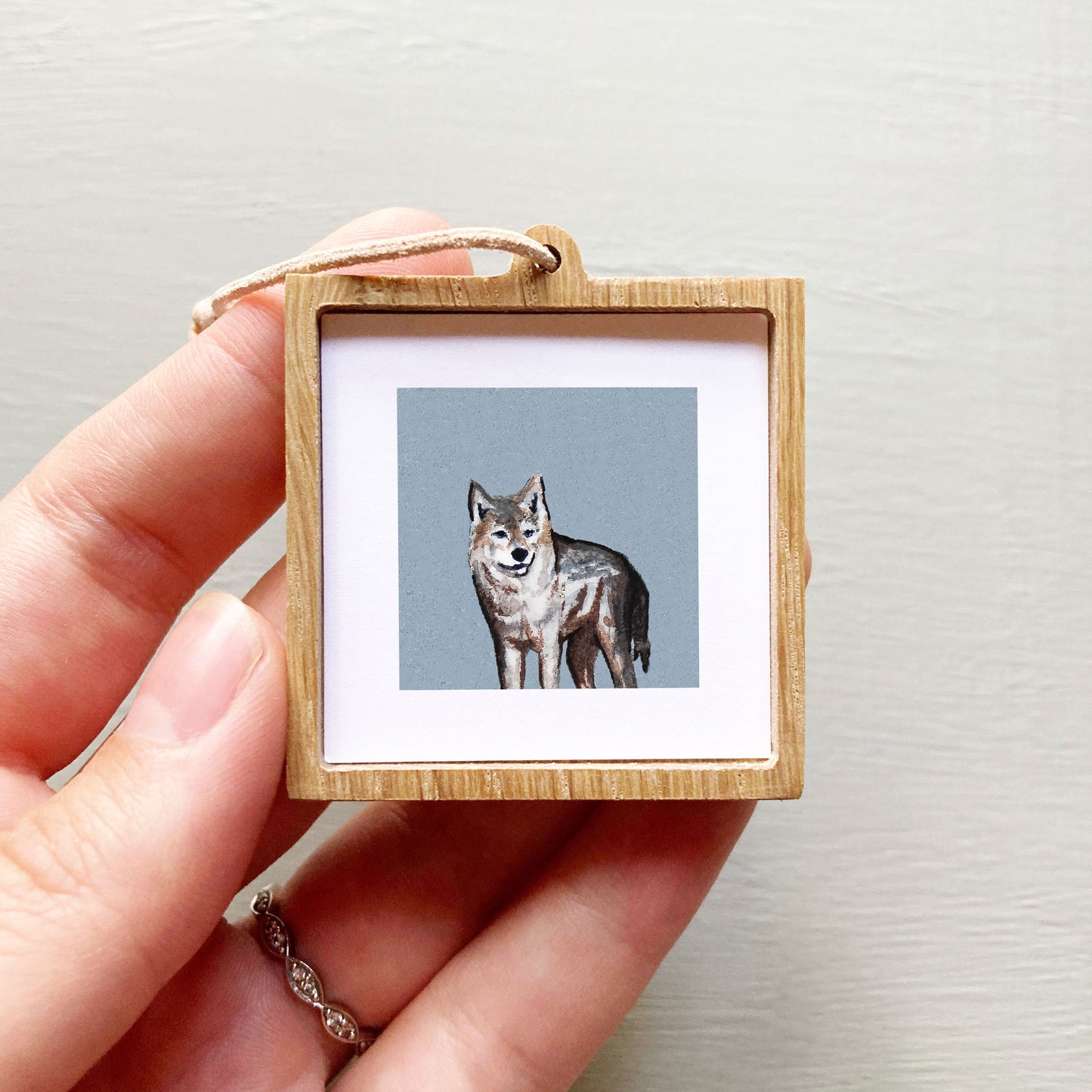 Mini 1" Wolf Watercolor Print