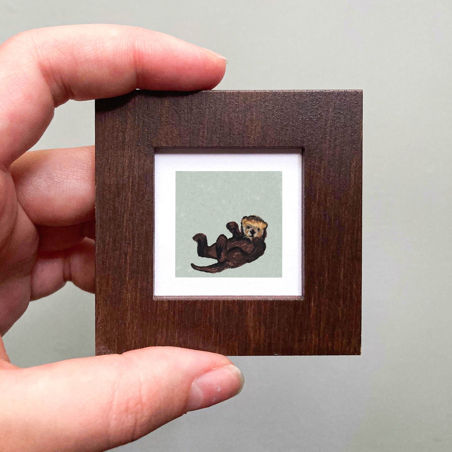 Mini 1" Otter Watercolor Print