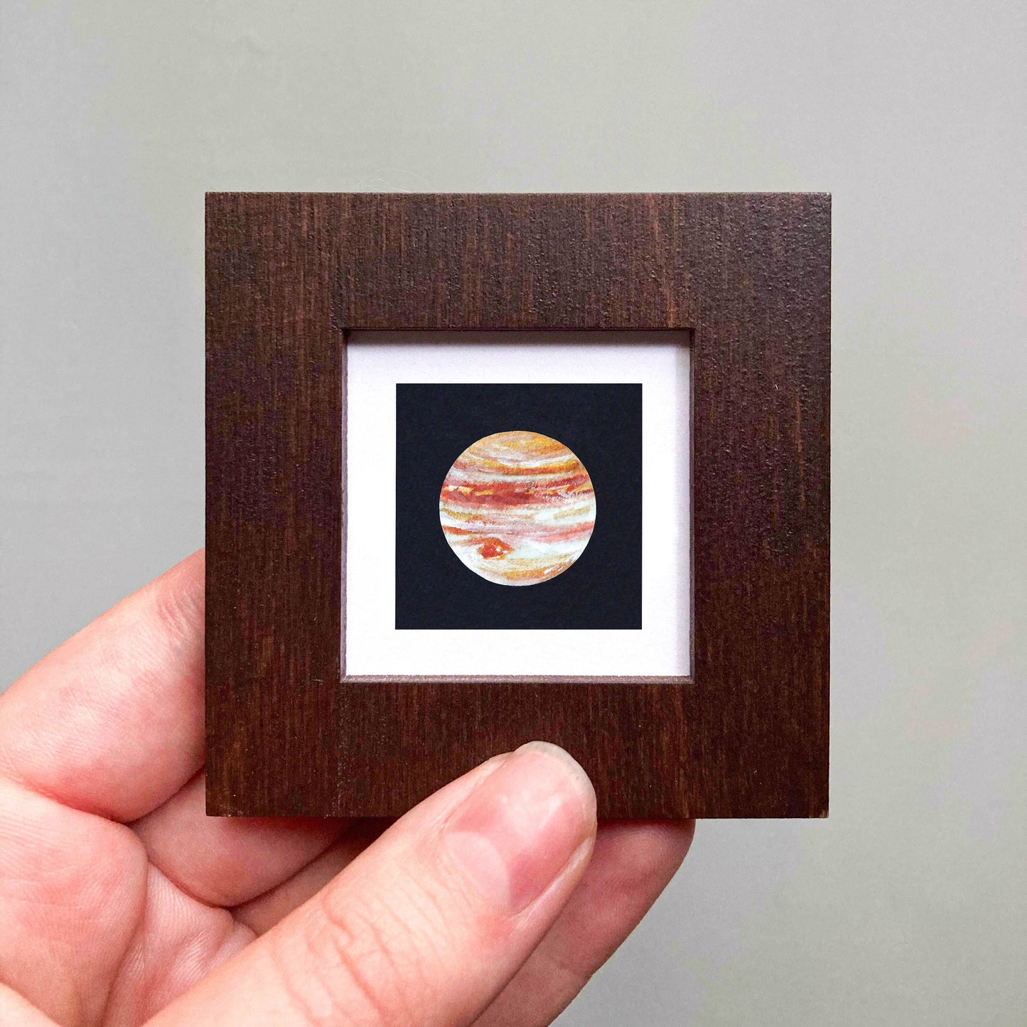 Mini 1" Planet Jupiter Watercolor Print