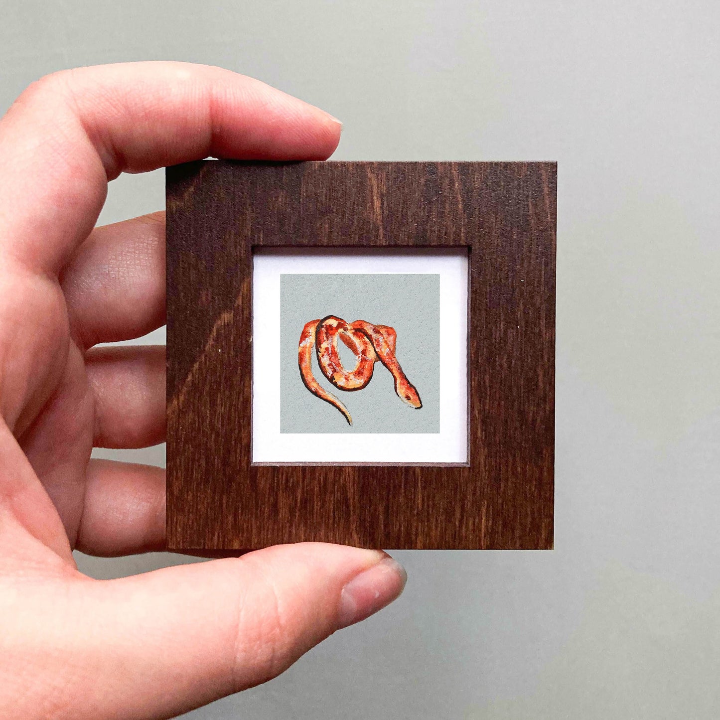 Mini 1" Snake Watercolor Print