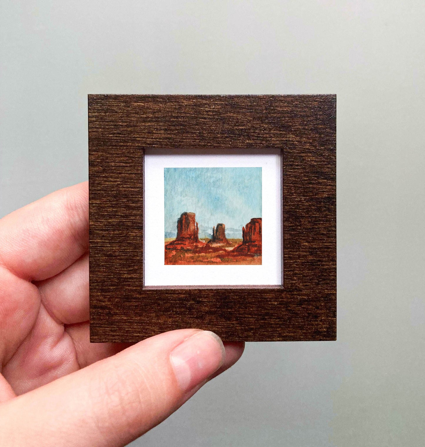 Mini 1" Monument Valley, Utah Arizona Watercolor Print