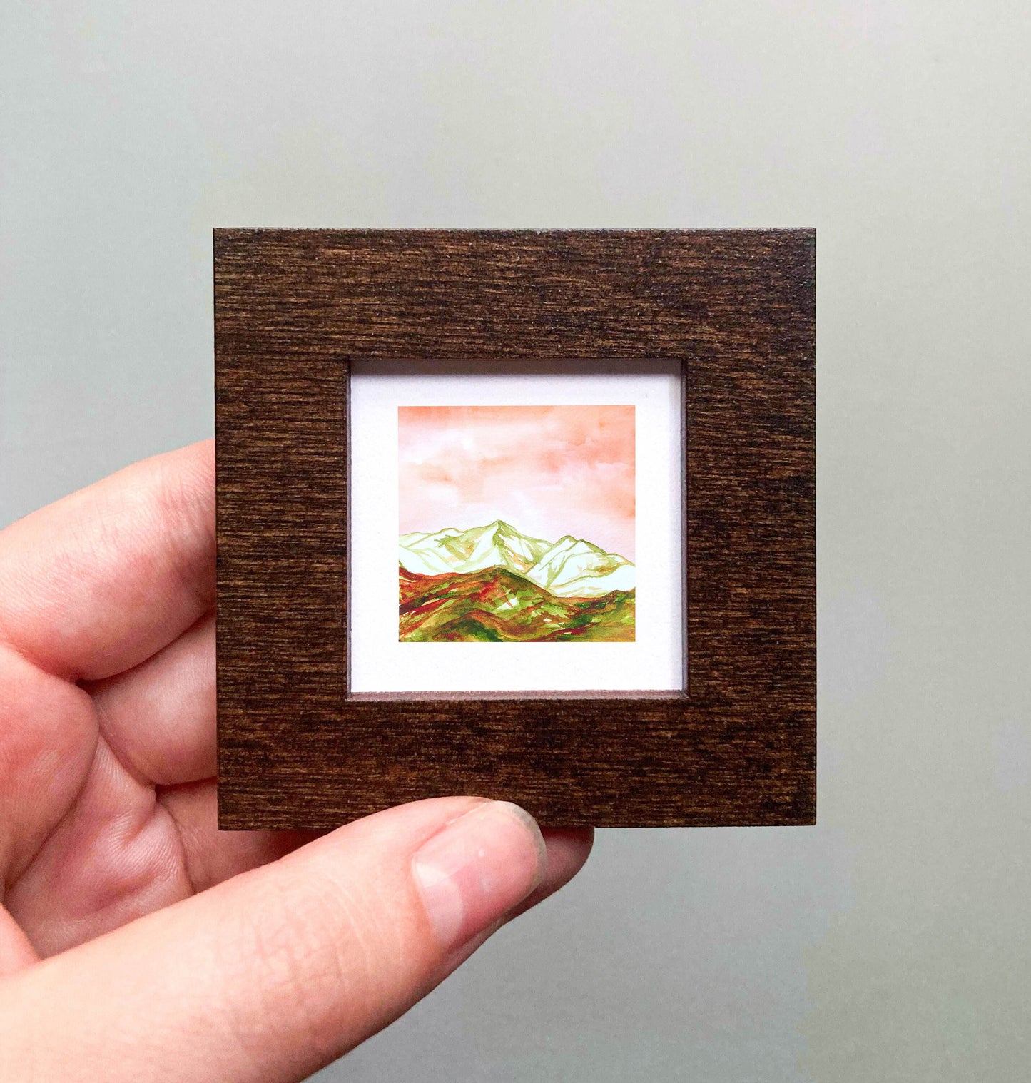 Mini 1" Mount Graham, Arizona Watercolor Print