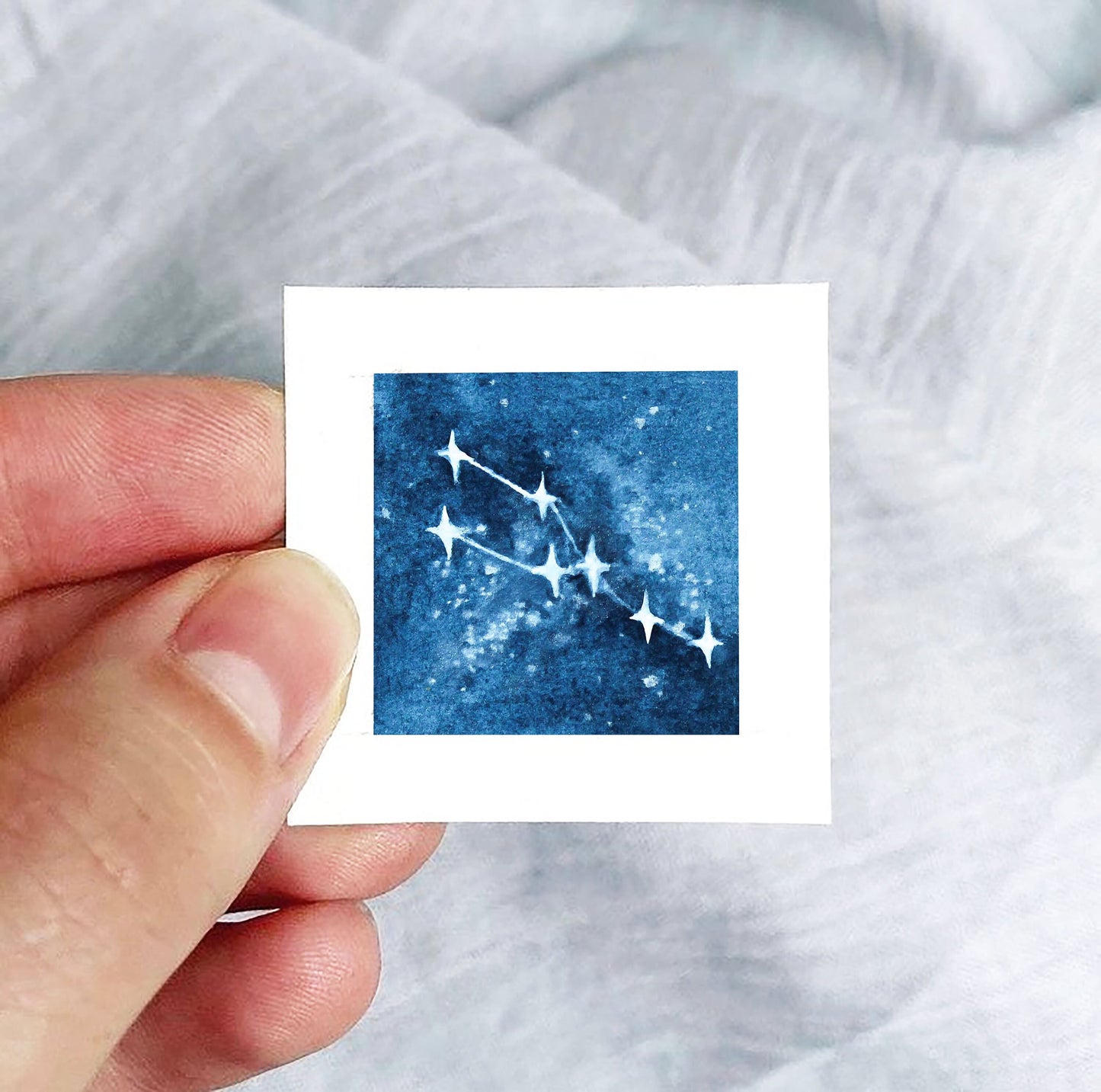 Mini 1" Taurus Zodiac Watercolor Print