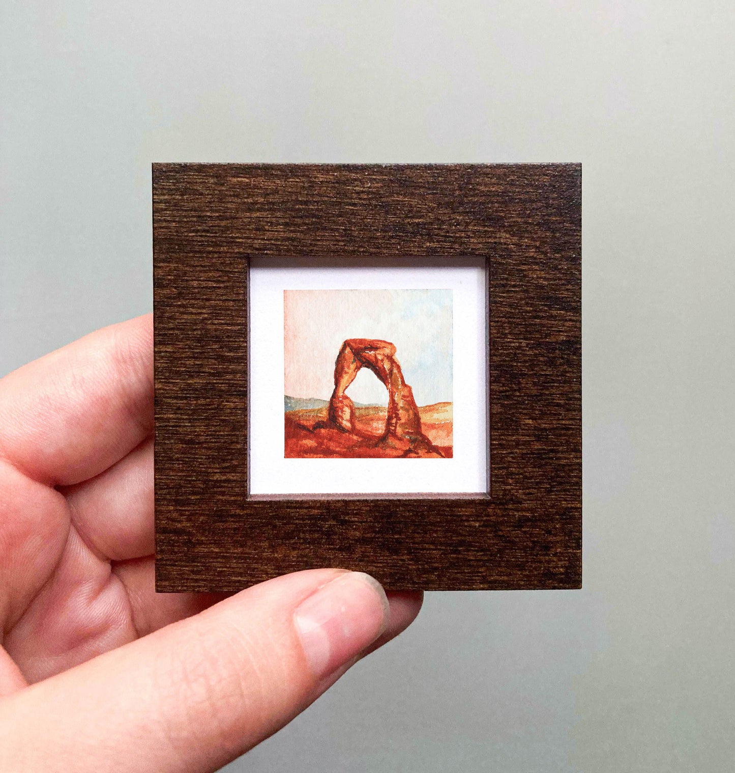 Mini 1" Delicate Arch, Arches National Park Watercolor Print