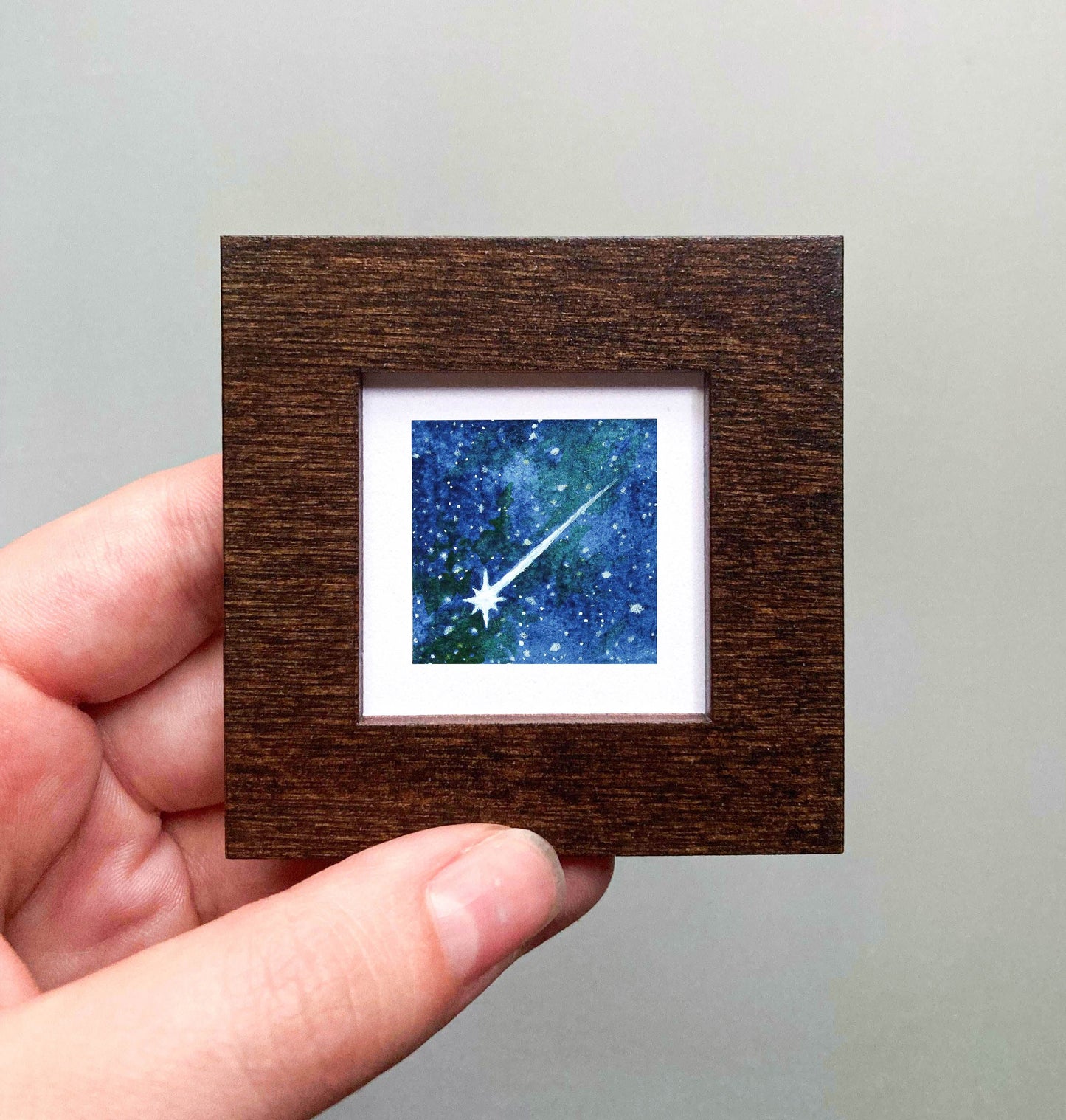 Mini 1" Shooting Star Watercolor Print
