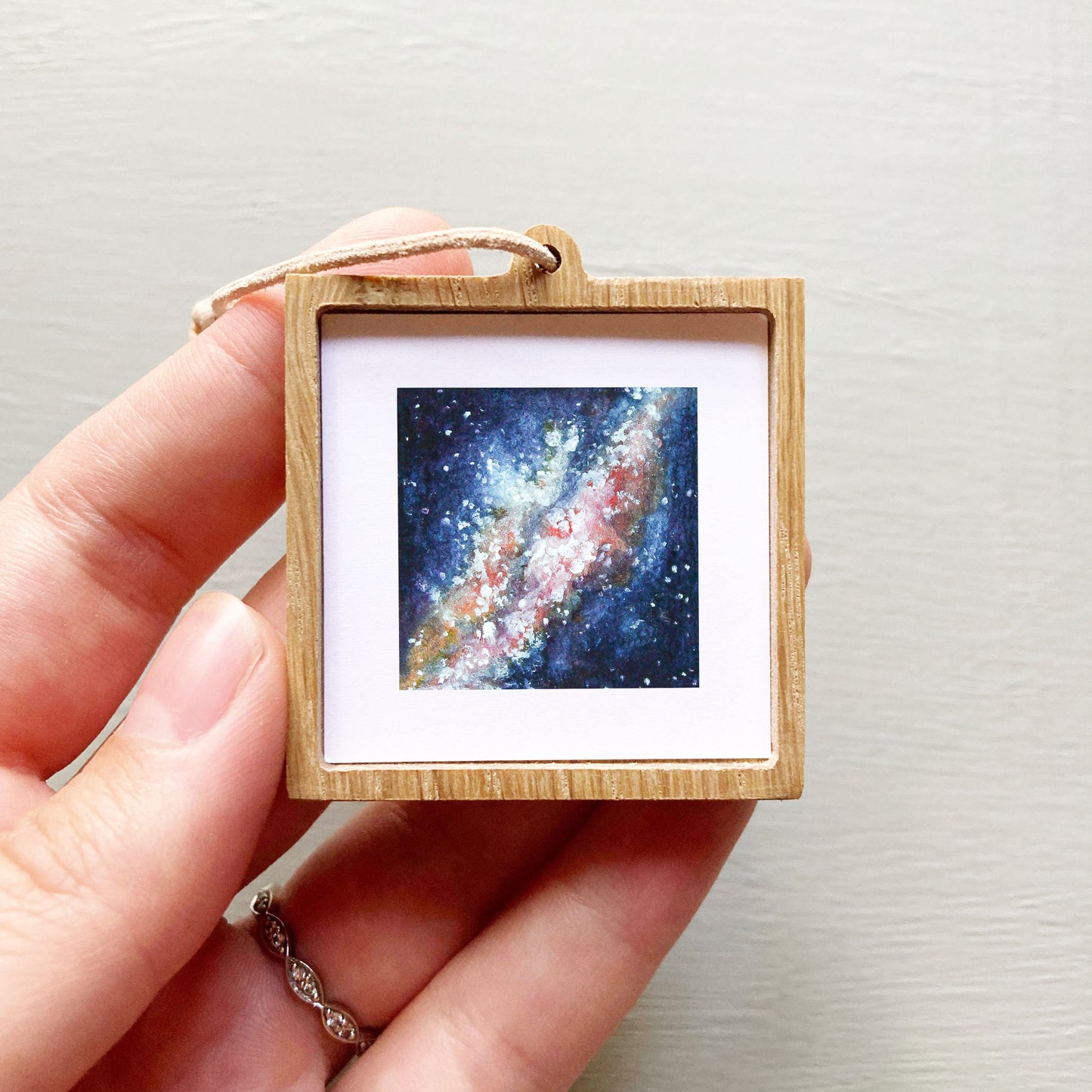 Mini 1" Milky Way Galaxy Watercolor Print