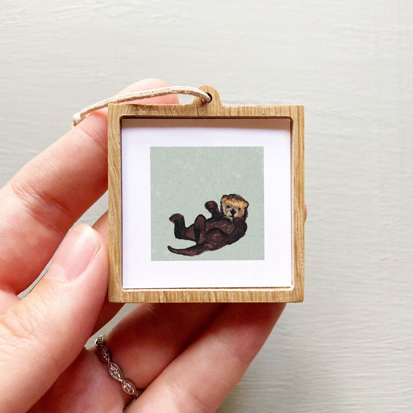 Mini 1" Otter Watercolor Print