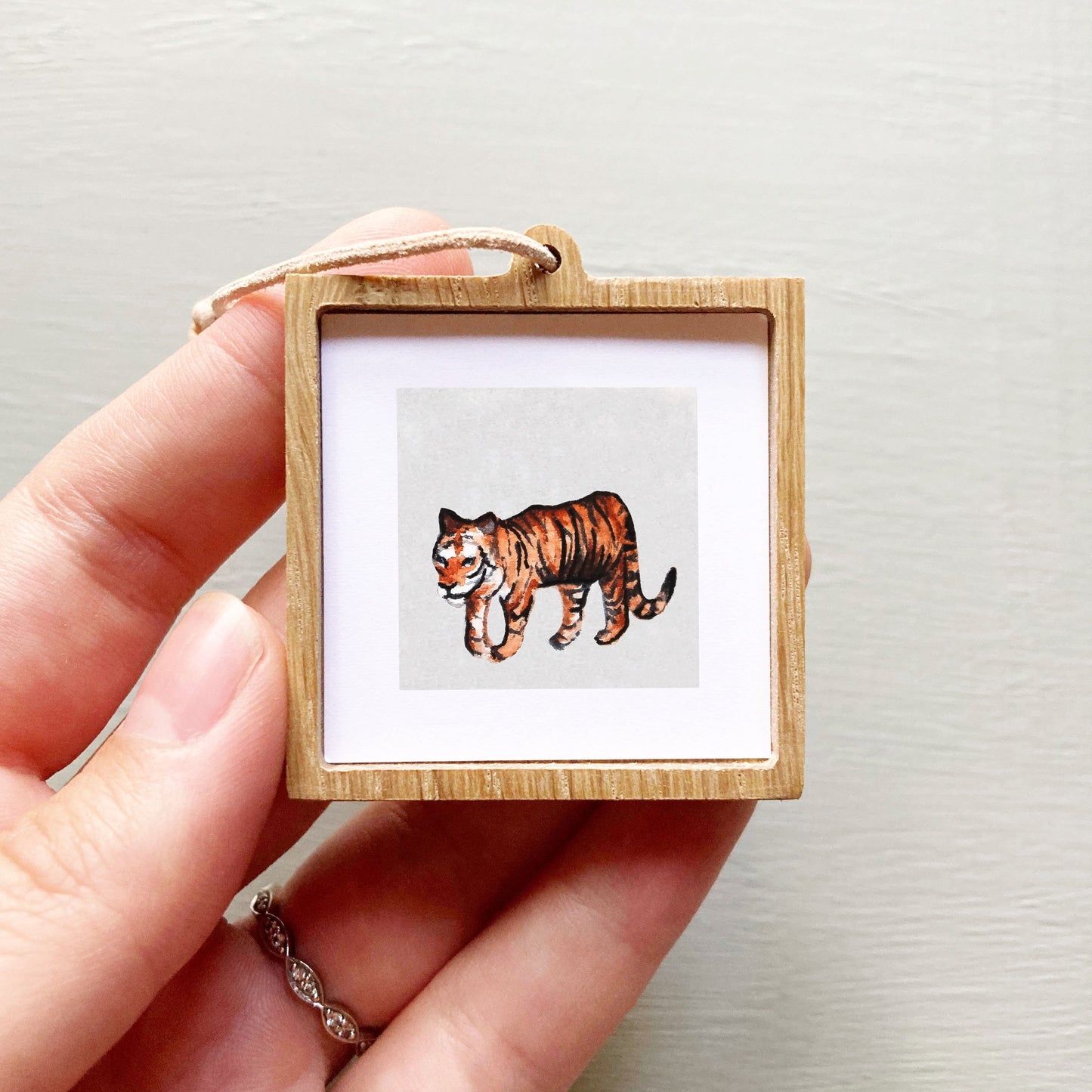 Mini 1" Tiger Watercolor Print