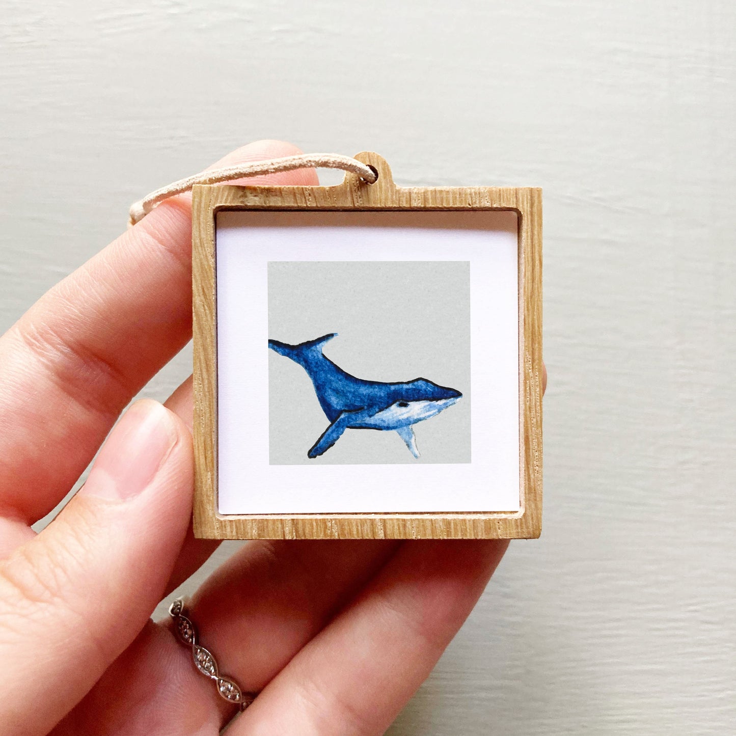 Mini 1" Humpback Whale Watercolor Print