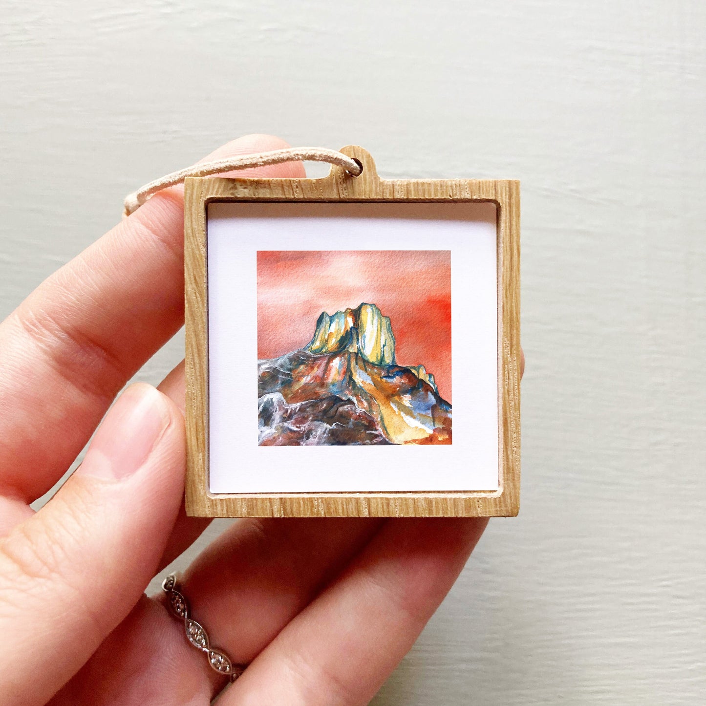 Mini 1" Emory Peak, Texas Watercolor Print