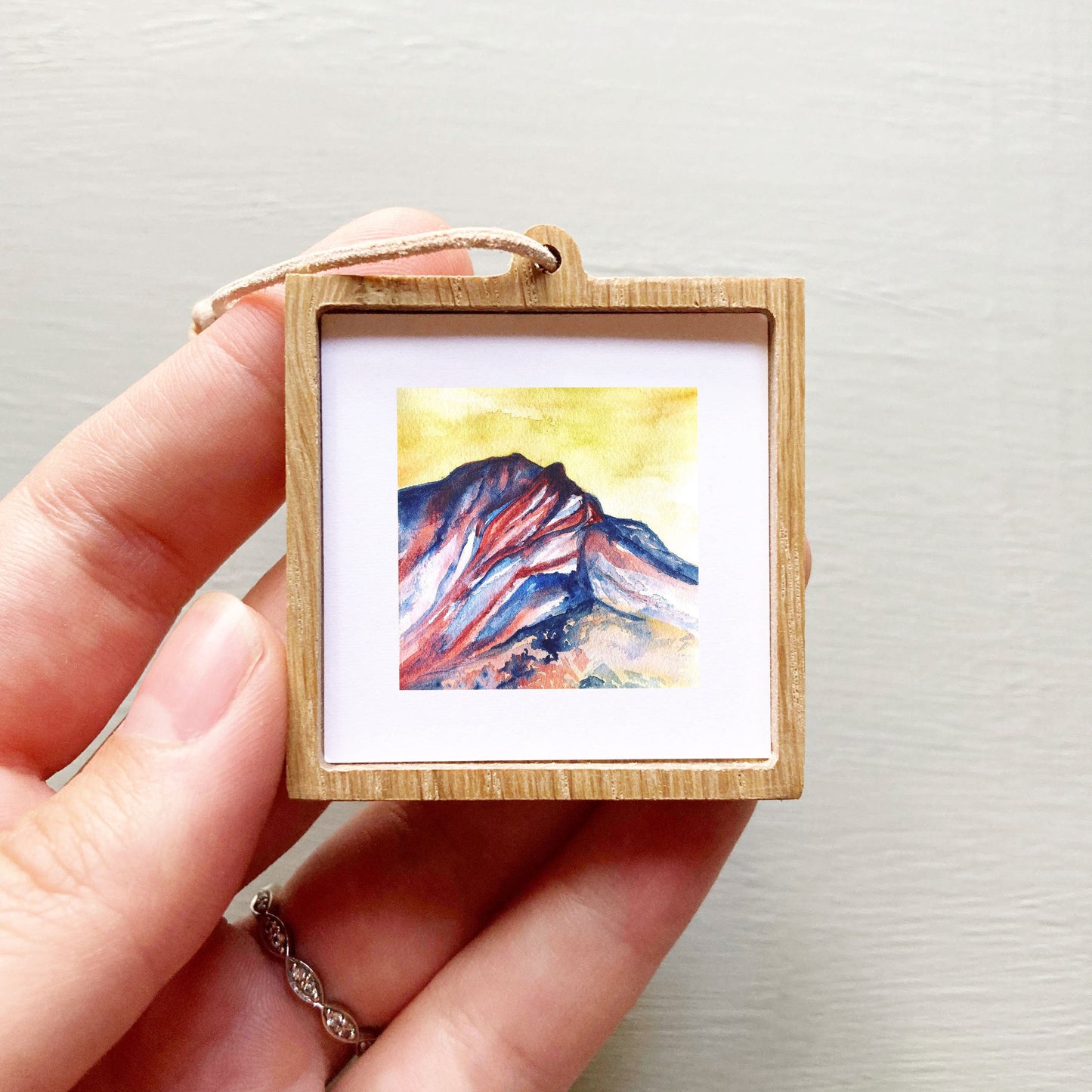 Mini 1" Mount Katahdin, Maine Watercolor Print