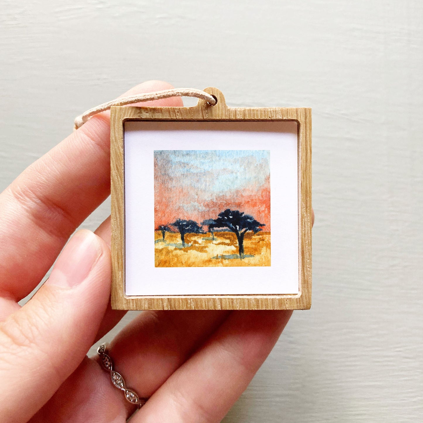 Mini 1" Orchard Trees Watercolor Print