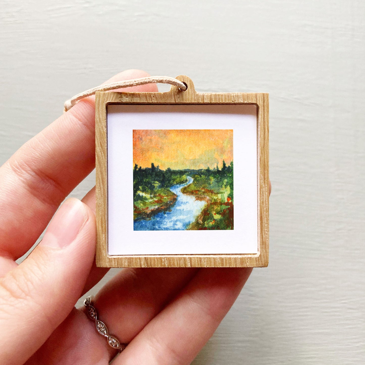 Mini 1" River Meadow Watercolor Print