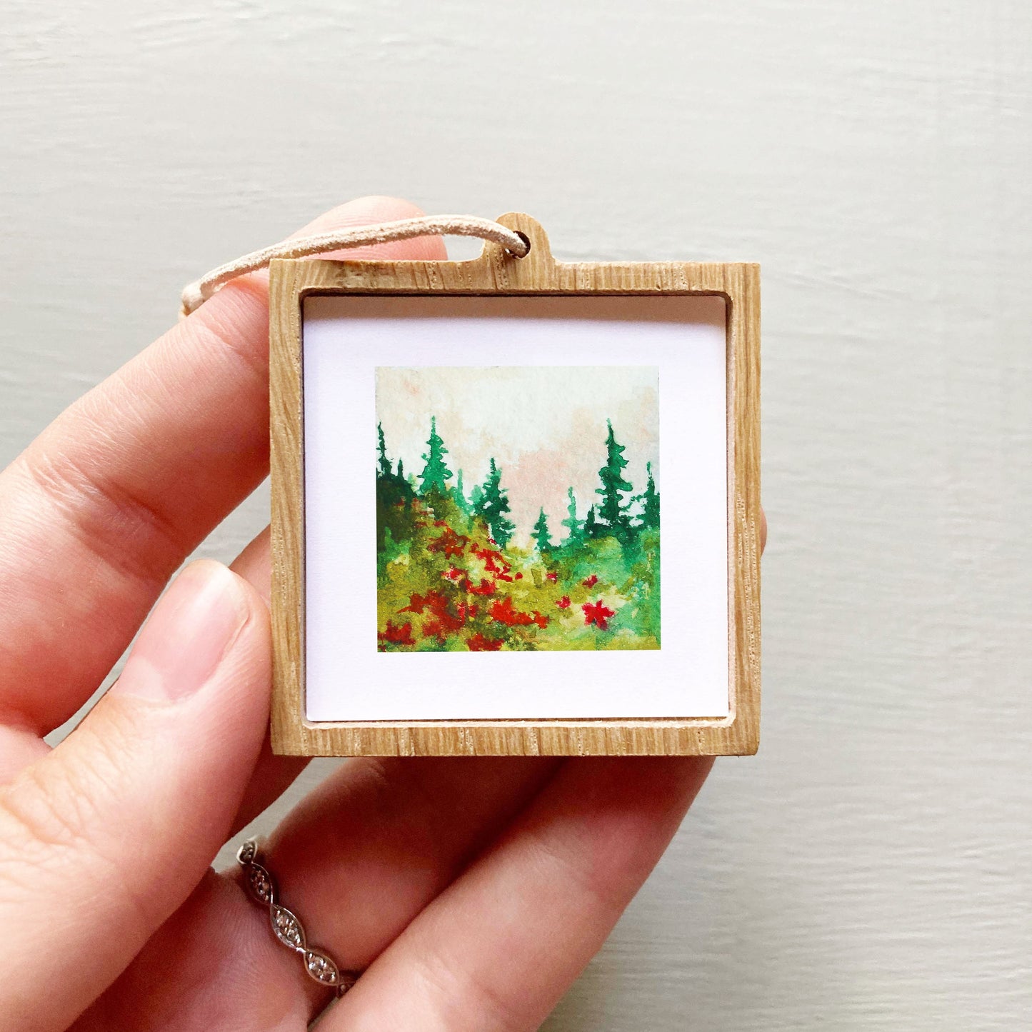 Mini 1" Forest Meadow Watercolor Print