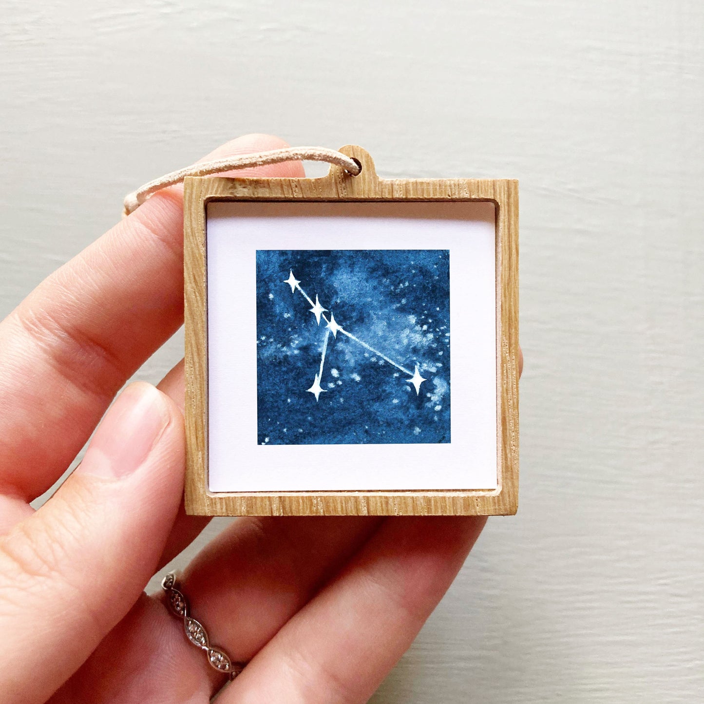 Mini 1" Cancer Zodiac Constellation Watercolor Print