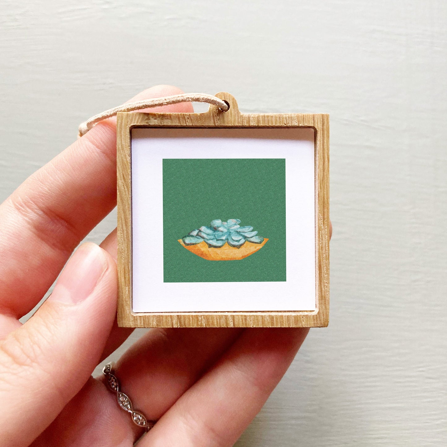 Mini 1" Succulent Houseplant Watercolor Print