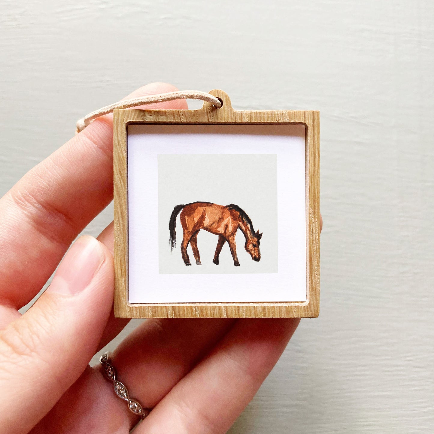 Mini 1" Horse Watercolor Print