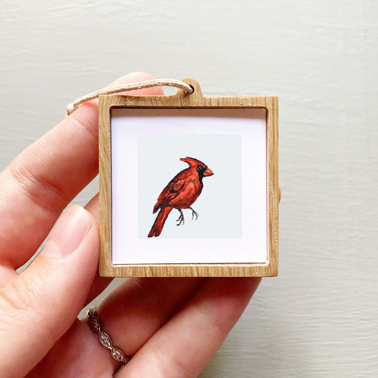 Mini 1" Cardinal Watercolor Print