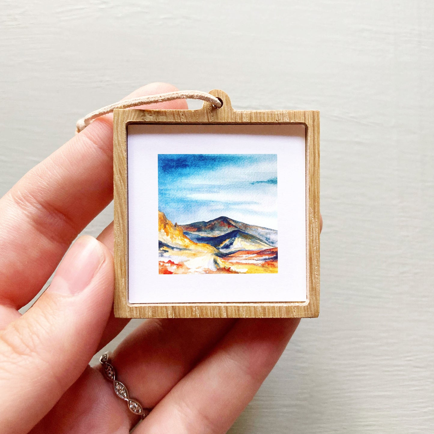 Mini 1" Haleakala Crater, Hawaii Watercolor Print