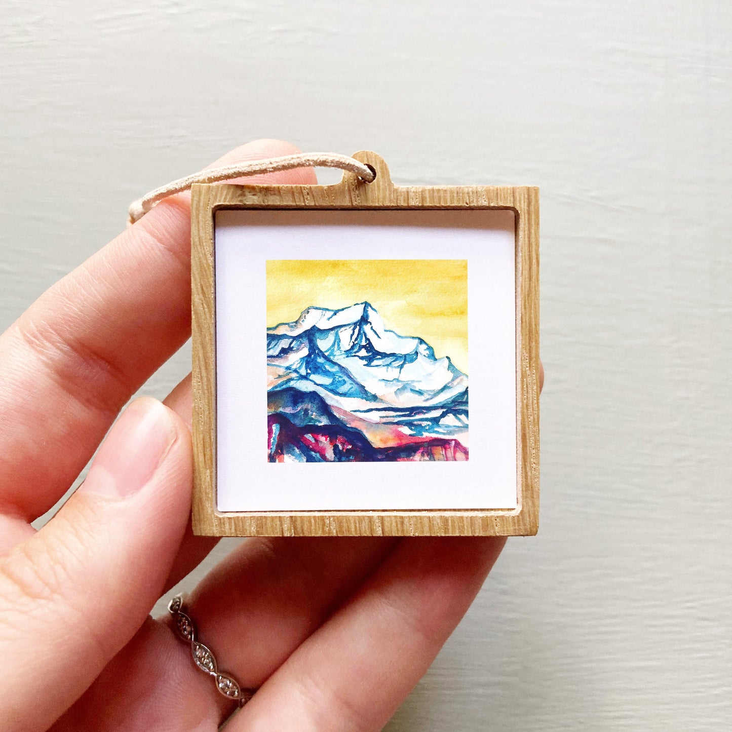 Mini 1" Mount Saint Elias, Alaska Watercolor Print