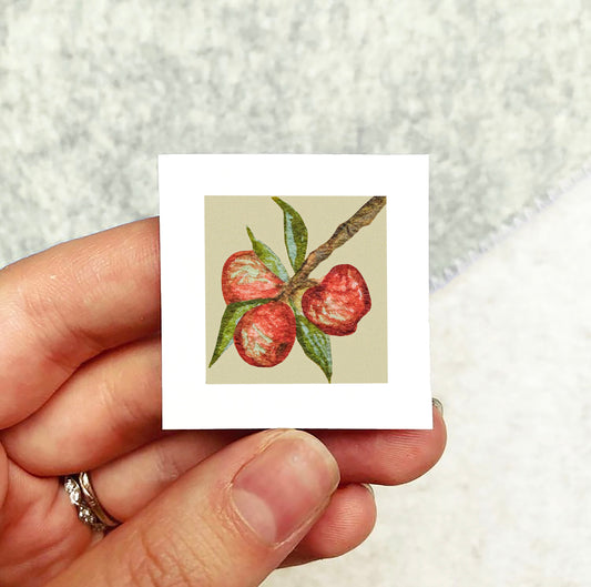 Mini 1" Orchard Apple Watercolor Print