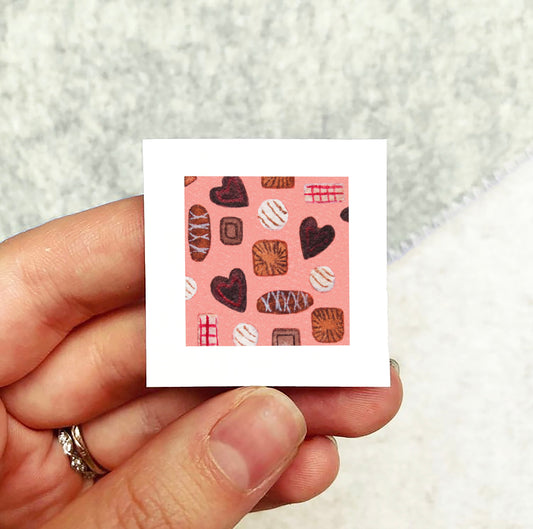 Mini 1" Chocolates Watercolor Print