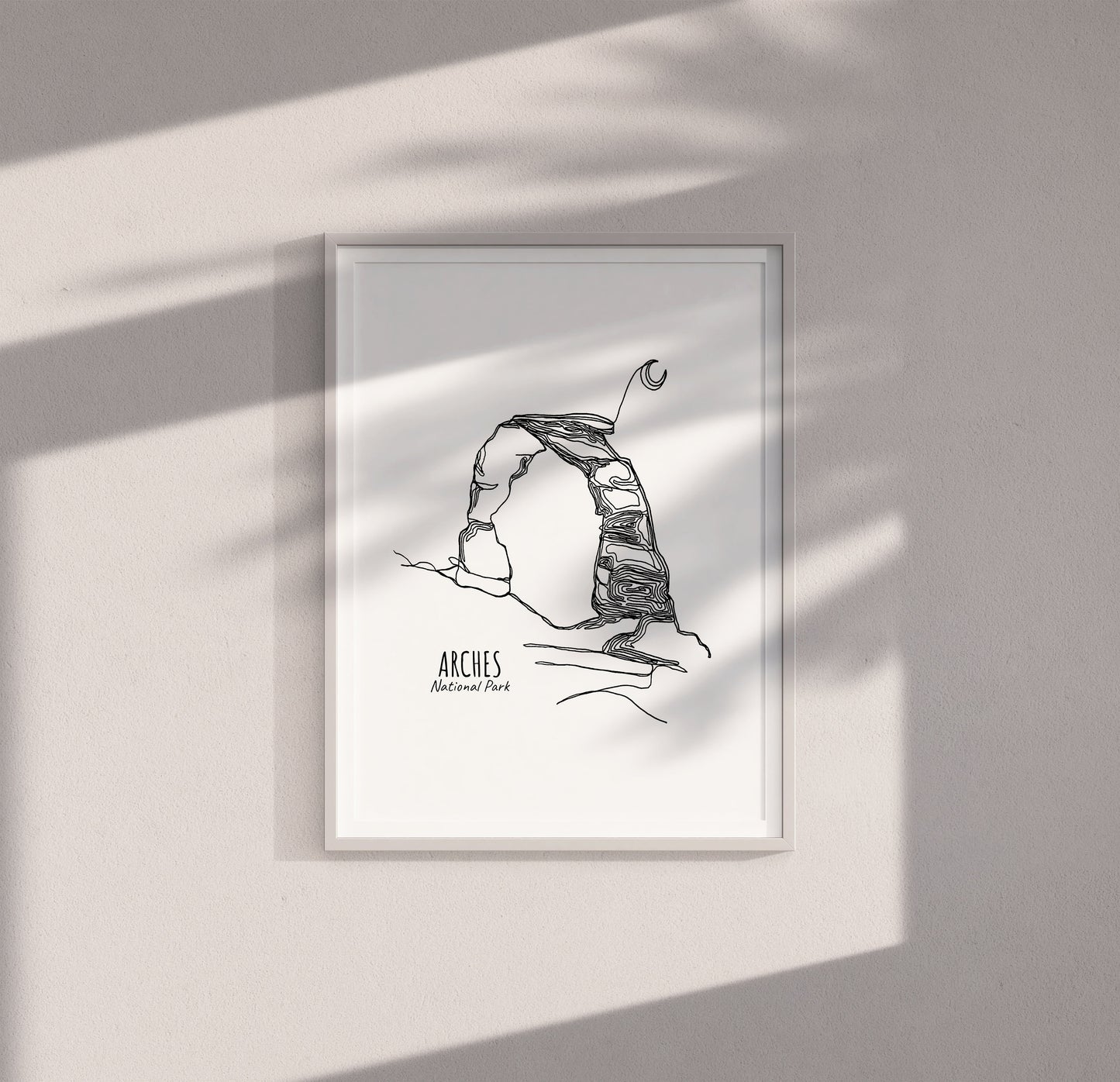 Arches National Park, Utah Continuous Line Print