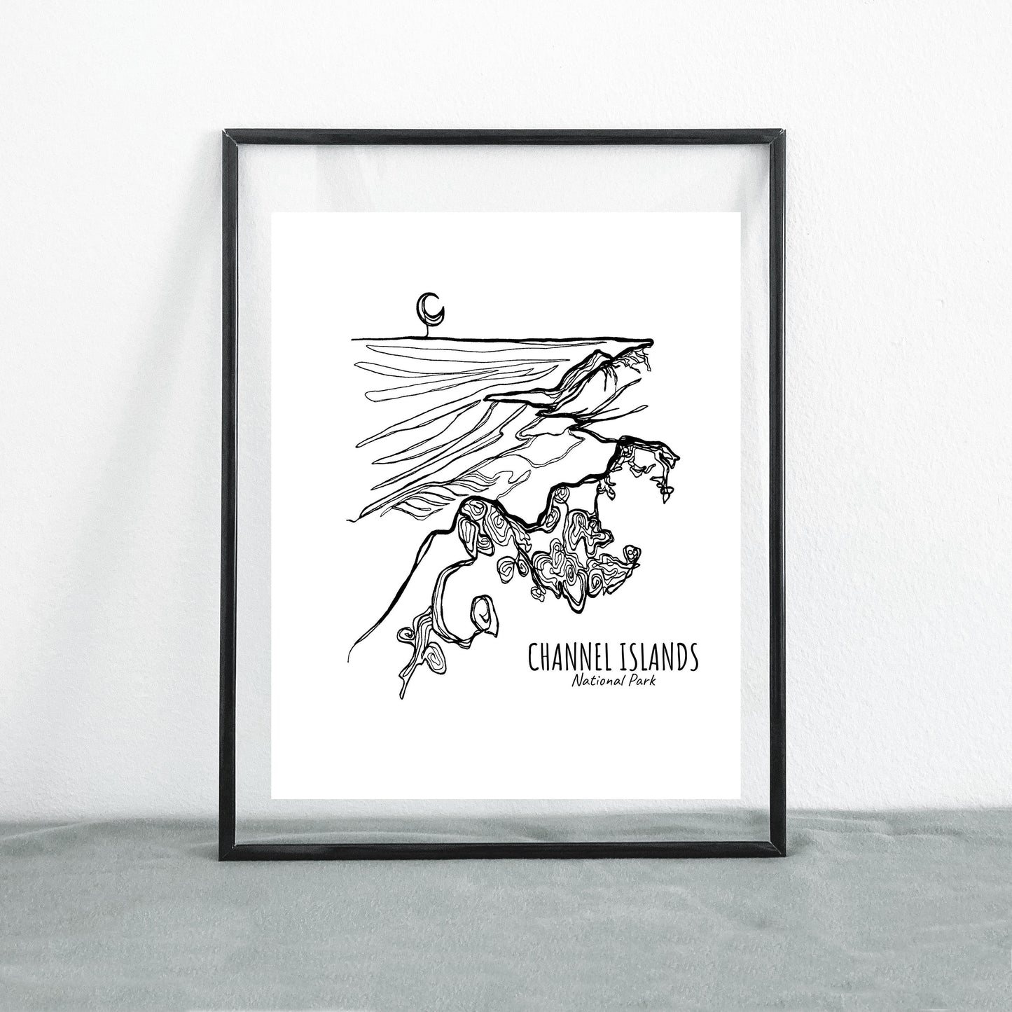 Channel Islands National Park, California Continuous Line Print