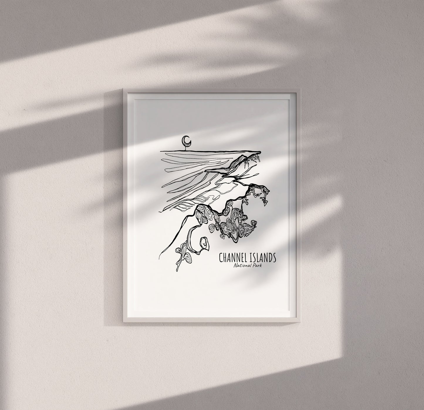 Channel Islands National Park, California Continuous Line Print