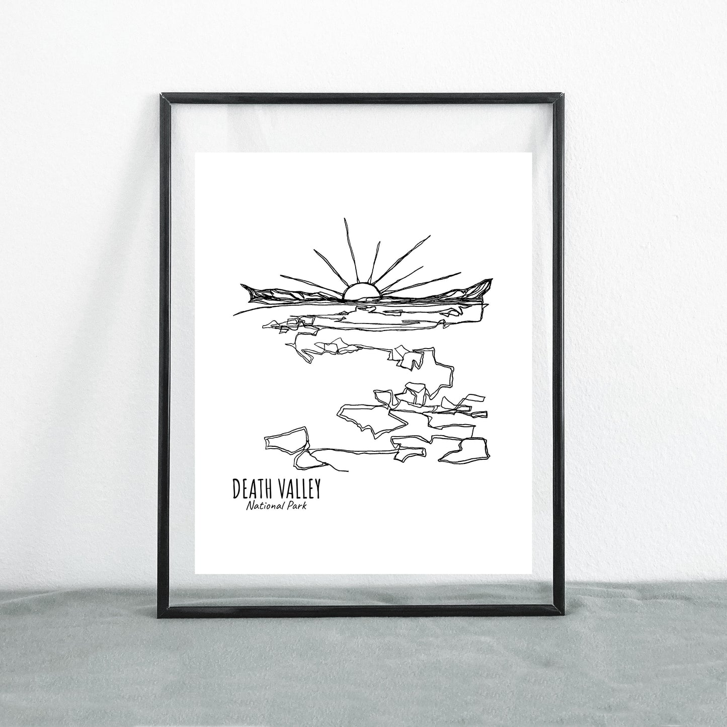 Death Valley National Park, California Continuous Line Print