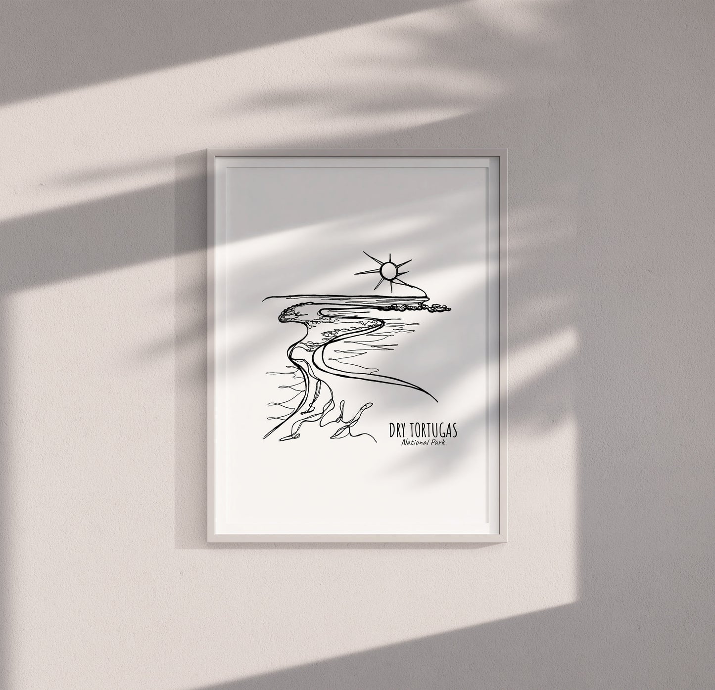 Dry Tortugas National Park, Florida Continuous Line Print