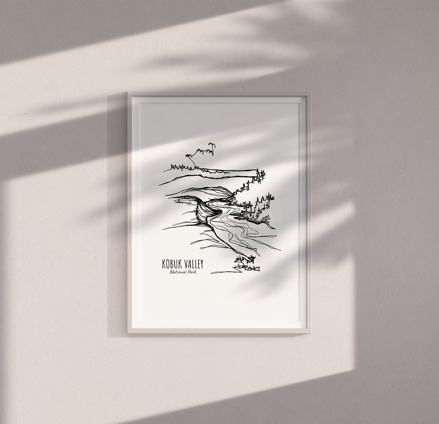 Kobuk Valley National Park, Alaska Continuous Line Print