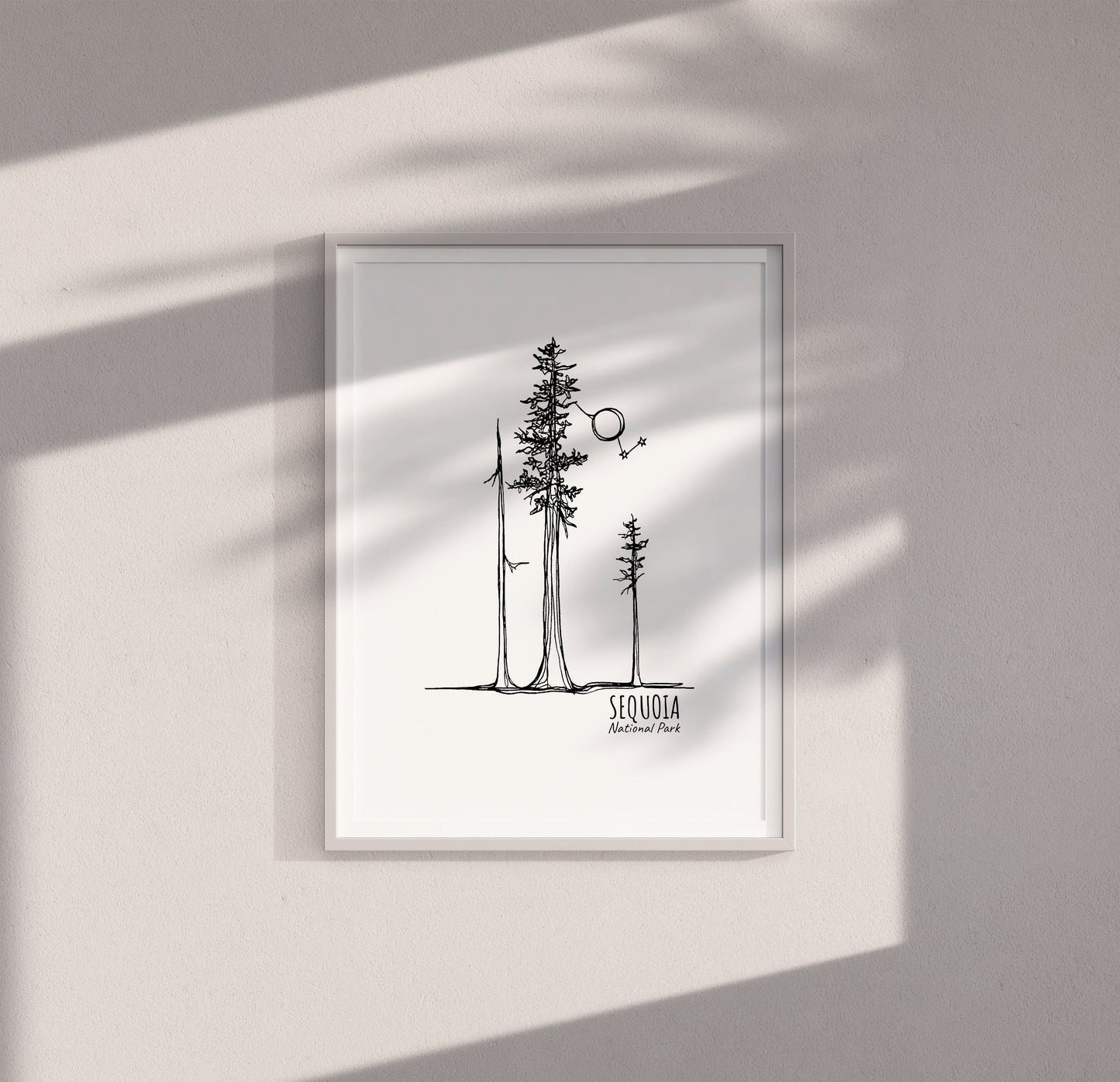 Sequoia National Park, California Continuous Line Print