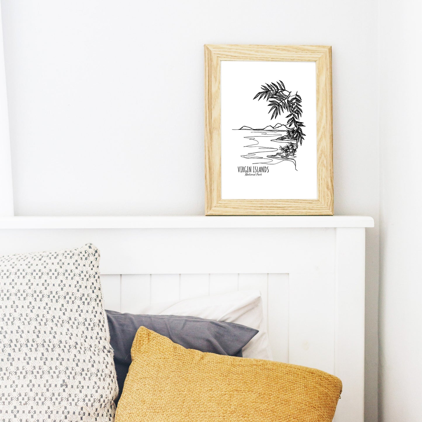 Virgin Islands National Park Continuous Line Print