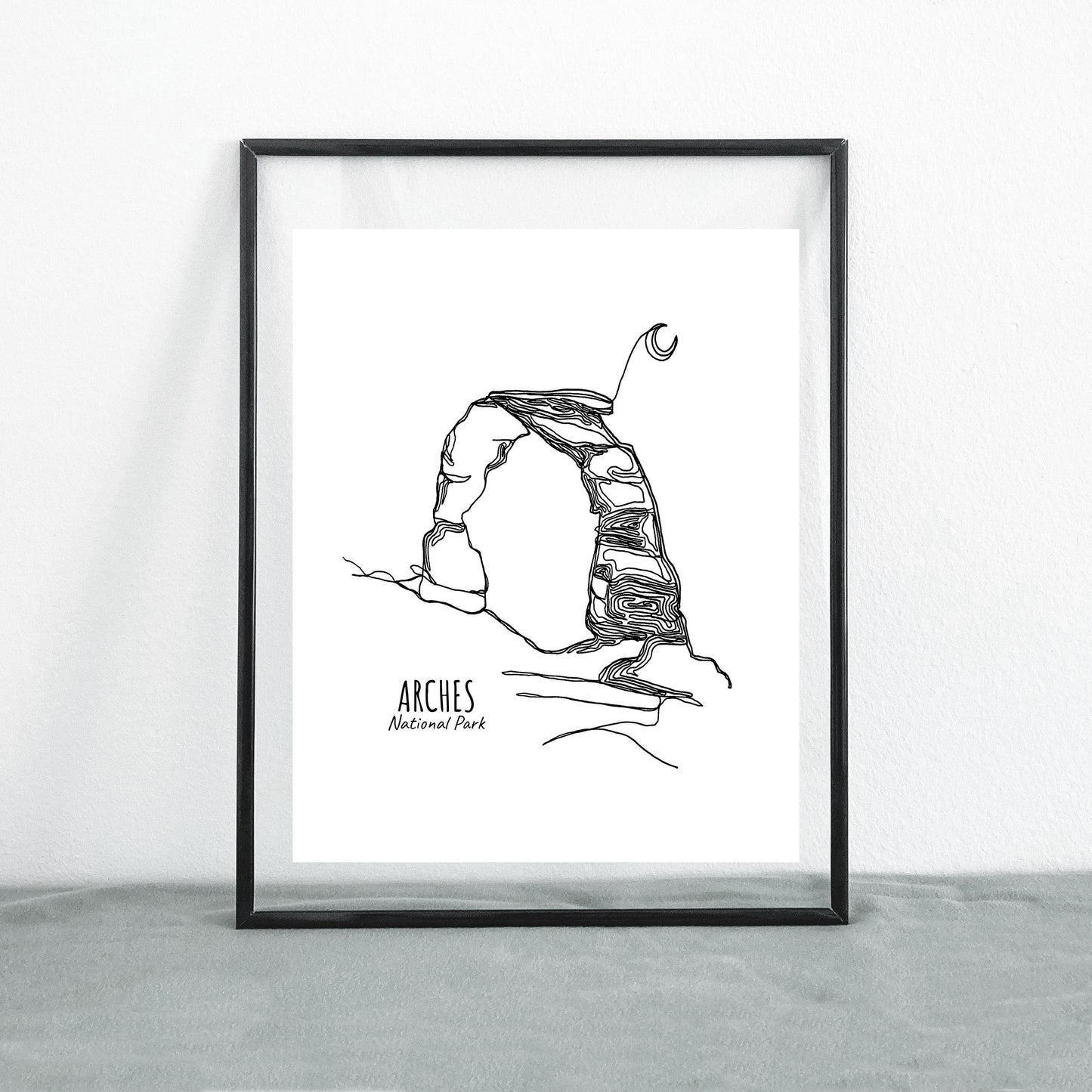 Arches National Park, Utah Continuous Line Print
