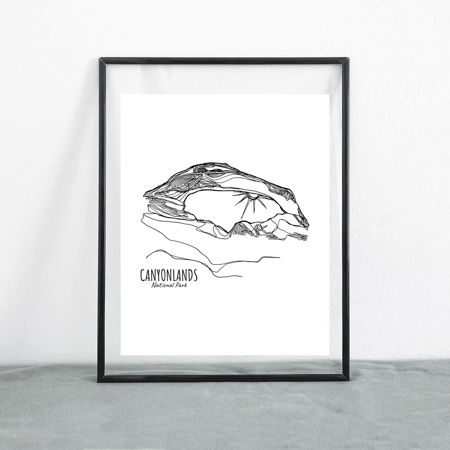 Canyonlands National Park, Utah Continuous Line Print