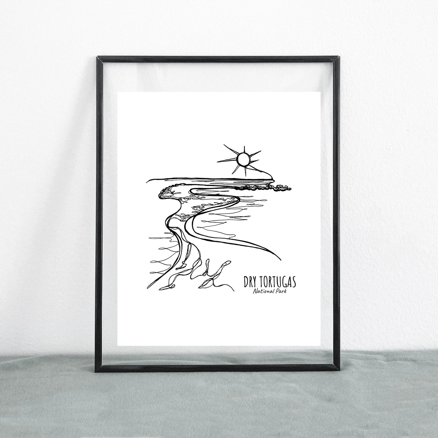 Dry Tortugas National Park, Florida Continuous Line Print