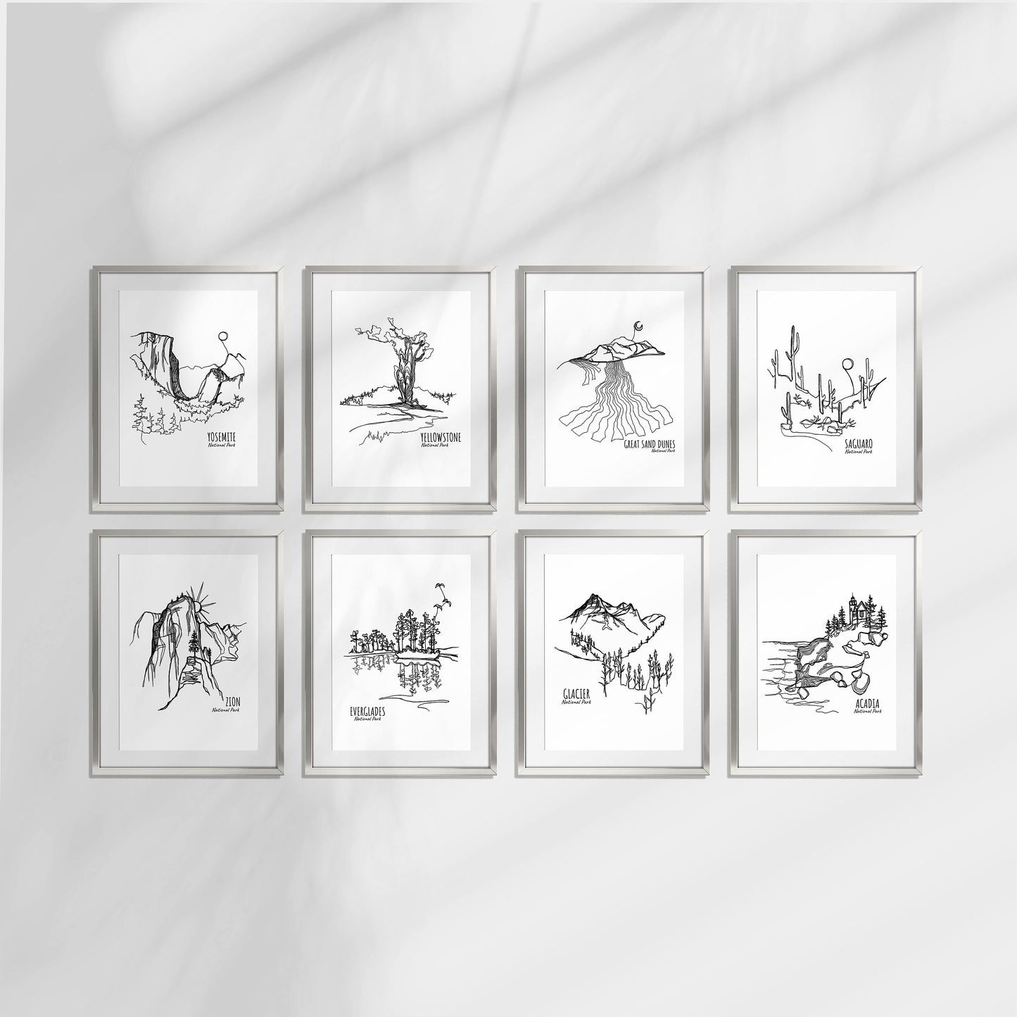 Gates of the Arctic National Park, Alaska Continuous Line Print